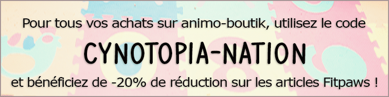 Animo boutik cynotopia fitpaws code promo réduction fitness canin
